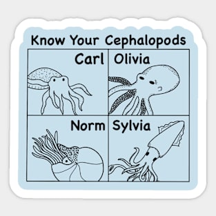 Know Your Cephelopods Sticker